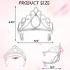 XiangGuanQianYing 12 Pieces Dress up Crowns Princess Crowns and Tiaras Dress up Costume Party Favor Accessories Silver Tiaras for Little Girls for Kids Wedding Prom Birthday Party view 2