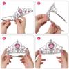 Vicloon Princess Dress Up Accessories, 2PCS Princess Crown and Wands for Little Girls, Jewelry Toy Gifts for Toddler Girls Christmas Party Cosplay Set for 3+ Years Old view 3