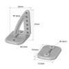 uxcell Control Horn, 27x20mm Plastic Horns with 6 Holes 1.6mm for RC Airplane Parts Grey 10 Sets view 3