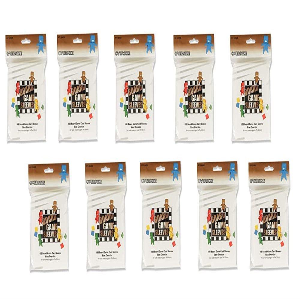 10 Packs Arcane Tinmen Board Game Sleeves 100 ct Oversize Size Card Sleeves Display Case
