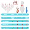 Liberry Kids Bowling Set, 10 Plastic Toy Bowling Pins & 2 Balls, Toddler Indoor Outdoor Sports Games, Educational Birthday Gifts for Boys Girls Ages 2 3 4 5 (White) view 2