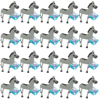 Fun Express - Donkey Bendables with Card for Christmas - Toys - Character - 24 Pieces