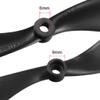 uxcell RC Propellers CW CCW 1045 10x4.5 Inch 2-Vane Fixed-Wing for Airplane, Nylon Black 5 Pairs with Adapter Rings view 3