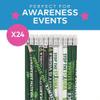 Fun Express Mental Health Awareness Pencils - Bulk set of 24 - Awareness and Classroom Supplies and Givaways view 4
