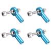 uxcell 4 PCS M2/2mm 15mm Linkage Rod End Tie Rod End Ball Head Joint Adapter Blue for RC Crawler Boat view 1