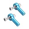 uxcell 2 PCS M3/3mm 26mm Linkage Rod End Tie Rod End Ball Head Joint Adapter Blue for RC Crawler Boat view 1
