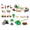 BRIO World 33960 - Safari Adventure Set - 26 Piece FSC-Certified Wooden Toy Train Set for Kids Ages 3 and Up | Imaginative Play | Educational | Compatible Railway Systems view 2