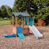 Step2 Woodland Adventure Playhouse & Slide, Kids Outdoor Playset, Backyard Playground Set, Swings, Storage Drawer, Made of Wood & Durable Plastic, Outside Jungle Gym, for Children 3-8 Years Old view 3