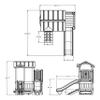 Step2 Woodland Adventure Playhouse & Slide, Kids Outdoor Playset, Backyard Playground Set, Swings, Storage Drawer, Made of Wood & Durable Plastic, Outside Jungle Gym, for Children 3-8 Years Old view 4