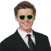 Fun Express - Premium Neon Nomad Sunglasses for Party - Apparel Accessories - Eyewear - Sunglasses - Party - 12 Pieces view 2