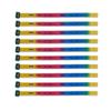 (10) Pack - W.W.J.D. Bracelets - 22 Individual Colors To Choose From - (Rainbow) view 1