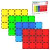 PicassoTiles Magnetic Building Block Tiles Supersize Stabilizer Base Toy Large Size Magnet Tile Plate Jumbo XL Add On Durable Foundation Compatible Education Construction STEM Learning Stacking Set view 1