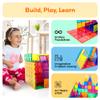 PicassoTiles Magnetic Building Block Tiles Supersize Stabilizer Base Toy Large Size Magnet Tile Plate Jumbo XL Add On Durable Foundation Compatible Education Construction STEM Learning Stacking Set view 4
