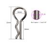 8PCS ShareGoo Steel RC Body Shell Rope Wire with Metal Clip R Pin Rod Compatible with HSP HPI Traxxas Redcat 1/8 1/10 RC Monster Truck Crawler Racing Car view 4