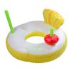 41" Yellow and White Pia Colada Inflatable Swimming Pool Inner Tube Ring Float view 1