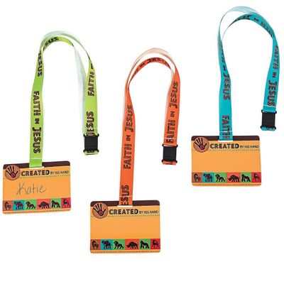 Fun Express African Safari Vbs Lanyard - Jewelry - Necklaces - Badge Holders - VBS Vacation Bible School Supplies/Decor - 12 Pieces