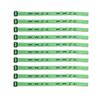 (10) Pack - W.W.J.D. Bracelets - 22 Individual Colors To Choose From - (Green) view 1