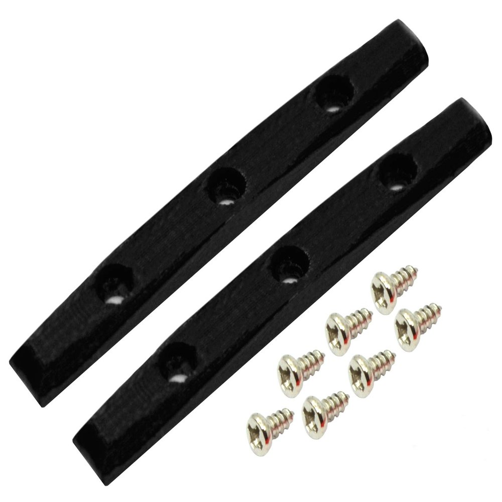 Teak Tuning Gem Edition Board Rails, Set of 2 with Screws, Black Onyx Colorway