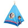 Bino Unisex-Baby 82818 Spielzelt TeePee, blau, one size view 2