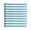 (10) Pack - W.W.J.D. Bracelets - 22 Individual Colors To Choose From - (Turquoise & Black) view 1