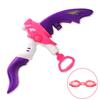 SainSmart Jr. Kids Squirt Water Gun Bow Toy with Swimming Goggle, Super Soaker Blaster Games Summer Outdoor Yard Activity with Capacity 800CC for Kids and Teens, Pink view 2
