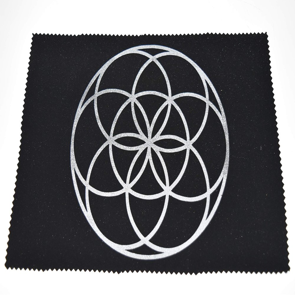 Nature's Enlightenment Seed of Life Pendulum Mat- Pendulums, Divination, Wicca, Pagan, Protection, Spirituality, Tarot