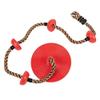 Climbing Rope Swing with Disc Swing Seat Rope Ladder for Tree SKILLS IMPROVE. Climbing Backyard Playground Swing Detail Info: FUNNY USE. 6.5ft high performance polyethylene rope with sturdy foot holds view 1