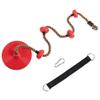 Climbing Rope Swing with Disc Swing Seat Rope Ladder for Tree SKILLS IMPROVE. Climbing Backyard Playground Swing Detail Info: FUNNY USE. 6.5ft high performance polyethylene rope with sturdy foot holds view 2
