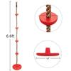 Climbing Rope Swing with Disc Swing Seat Rope Ladder for Tree SKILLS IMPROVE. Climbing Backyard Playground Swing Detail Info: FUNNY USE. 6.5ft high performance polyethylene rope with sturdy foot holds view 3