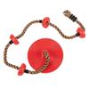 Climbing Rope Swing with Disc Swing Seat Rope Ladder for Tree SKILLS IMPROVE. Climbing Backyard Playground Swing Detail Info: FUNNY USE. 6.5ft high performance polyethylene rope with sturdy foot holds view 4
