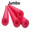 4 Pack Flex Connex Jumbo 60 Inch x 3.5 Inch Jumbo Swimming Pool Noodle Foam Multi-Purpose (Red) view 2