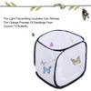 Outdoor Foldable Cage Fine Mesh Stops - 5 Mesh Panels for Air - with Large Zipper Opening - Clear Window Panel for Easy Viewing view 4