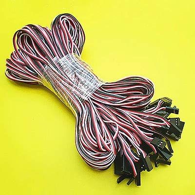Gimax 20 x RC Model Parts 200cm Servo Extension Cord Lead Wire Cable For Futuba