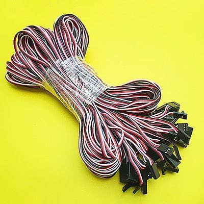 Gimax 20 x RC Model Parts 200cm Servo Extension Cord Lead Wire Cable For Futuba