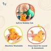 B. toys  Plush Crawling Cat  Interactive Meowing Plush with Movement & Sounds  Washable Tummy Time Toy for Babies & Toddlers  1+ view 3