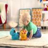 B. toys  Plush Crawling Toy Dog  Interactive Dog  Stuffed Animal  Washable Tummy Time Barking Toy with Movement & Sounds for Babies, Toddlers  1 Year + view 3