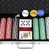 Smartxchoices Poker Chips, 500 PCS 11.5 Gram Poker Chip Set with Aluminum Case, Cards, Dices, Blind Button Clay Casino Game for Gambling Texas Holdem Blackjack view 3