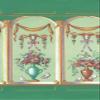 Dollhouse Miniature Wallpaper, French Bouquet, Celery, 3 pc #MG193D2 view 1