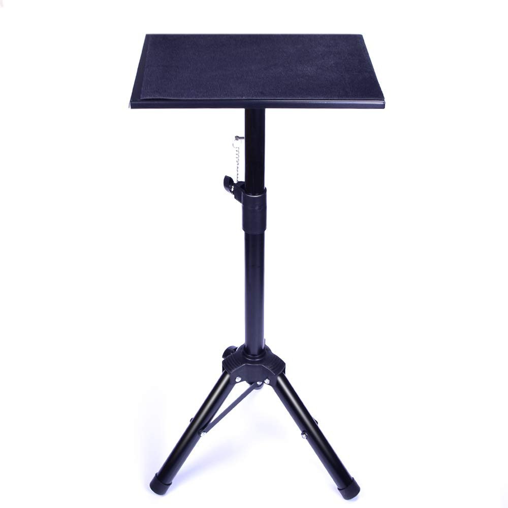SUMAG Metal Black Tripod Magic Table Magic Tricks Magician's Table Stage Close Up Street Accessories Height Adjustable Easy to Carry