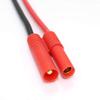 Gimax 50pcs/lot 4.0 banana plug with jacket to turn 4.0MM 14AWG 150MM To 4mm Banana Plug/Connector for RC Part view 3