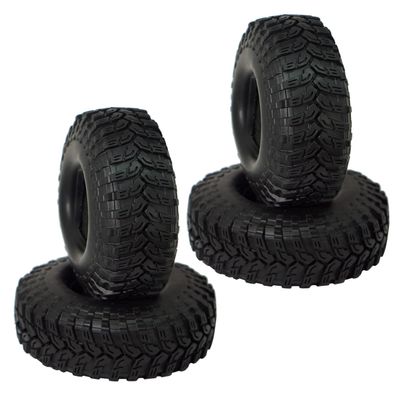 4Pack Vgoohobby Super Larger 4.48" Outer Diameter RC Crawler Tires,1.9" Tires with Foam Inserts Compatible with Axial SCX10 90047 D90 D110 Tamiya CC01 Traxxas TRX-4 1/10 RC Crawler Truck