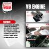 Machine Works Build Your Own V8 Engine Toy - Replica Model Building Kit - Features Augmented Reality, Sounds and Illumination, 4 Modes, 250+ Pieces, 10+ Years view 3