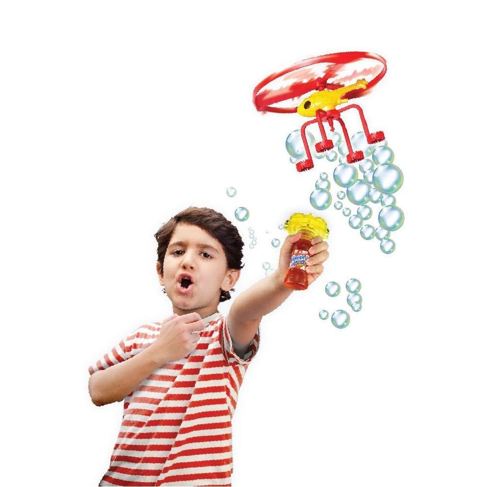 Discovery Toys Bubble Chopper with Aerial Flying Rip-Cord Launcher Copter| Kid-Powered Learning | STEM Toy Early Childhood Development 3 Years and Up