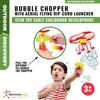 Discovery Toys Bubble Chopper with Aerial Flying Rip-Cord Launcher Copter| Kid-Powered Learning | STEM Toy Early Childhood Development 3 Years and Up view 3