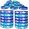 HADEEONG Shark Rubber Bracelets - Wristbands for Shark Themed Parties, Adults Wearables, Birthday Favors - Pack of 24 view 1
