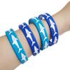 HADEEONG Shark Rubber Bracelets - Wristbands for Shark Themed Parties, Adults Wearables, Birthday Favors - Pack of 24 view 2