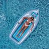 105-Inch Inflatable Gray and Blue Classic Boat Cruiser with Cooler Pool Float view 2