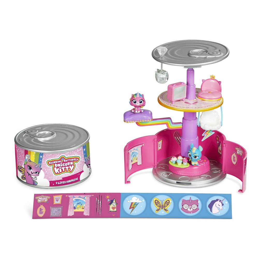 Rainbow Butterfly Unicorn Kitty 9 Lives Surprise. Styles May Vary from Shown, Multi Colered