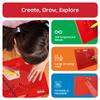 PicassoTiles Toys Magnetic Drawing Board 12x10 inch Large 748 Bead Magnet Tablet Pad Erasable Reusable Writing Playboard STEM Toys Educational Playset Open-Ended Learning Kit PTB01 view 3