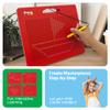 PicassoTiles Toys Magnetic Drawing Board 12x10 inch Large 748 Bead Magnet Tablet Pad Erasable Reusable Writing Playboard STEM Toys Educational Playset Open-Ended Learning Kit PTB01 view 4